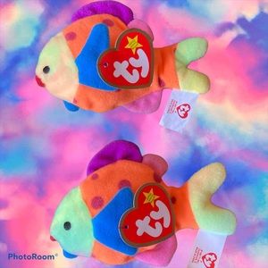 Lips The Fish Teeny Beanie Babies Set